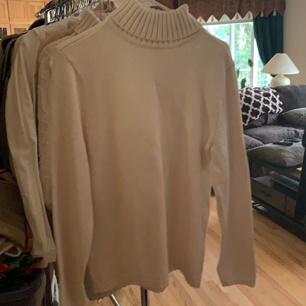 Jennifer more tan sweater
